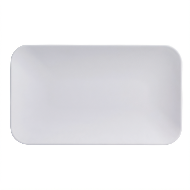 Product image #1 for American Metalcraft Mix & Matte 12 Inch Rectangular Melamine Platter, Matte White