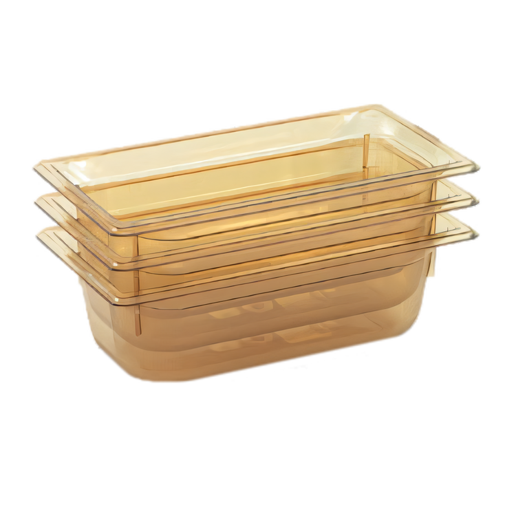 Product image #1 for Vollrath Super Pan 1/3 GN 8-Inch Deep Amber Resin Food Pan