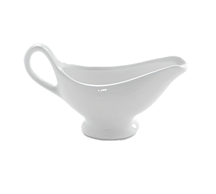 Product image #1 for American Metalcraft Small White Porcelain Gravy Boat, 3 oz., with Tapered Spout