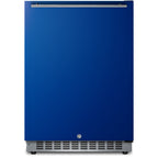 Thumbnail image #1 for Summit Appliance 24-Inch ADA Compliant Undercounter All-Refrigerator with Cobalt Blue Door, Frost-Free, 4.8 Cu. Ft.