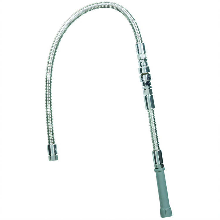 Product image #1 for T&S Brass 44-Inch Flexible Stainless Steel Pre-Rinse Replacement Hose with Backflow Preventer