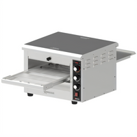 Omcan USA Countertop Horizontal Conveyor Toaster with 14-Inch Belt, Adjustable Opening, 240V