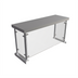 Thumbnail image #1 for BK Resources 36-Inch Single-Sided Stainless Steel Sneeze Guard Overshelf for Steam Tables