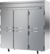 Beverage-Air Horizon Series Top Mount Reach-In Freezer, Three-Section, 69.1 Cu. Ft., Half-Solid Doors