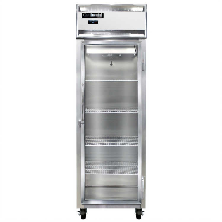 Product image #1 for Continental Refrigerator 1FNGD 1-Section Display Reach-In Freezer with Hinged Glass Door