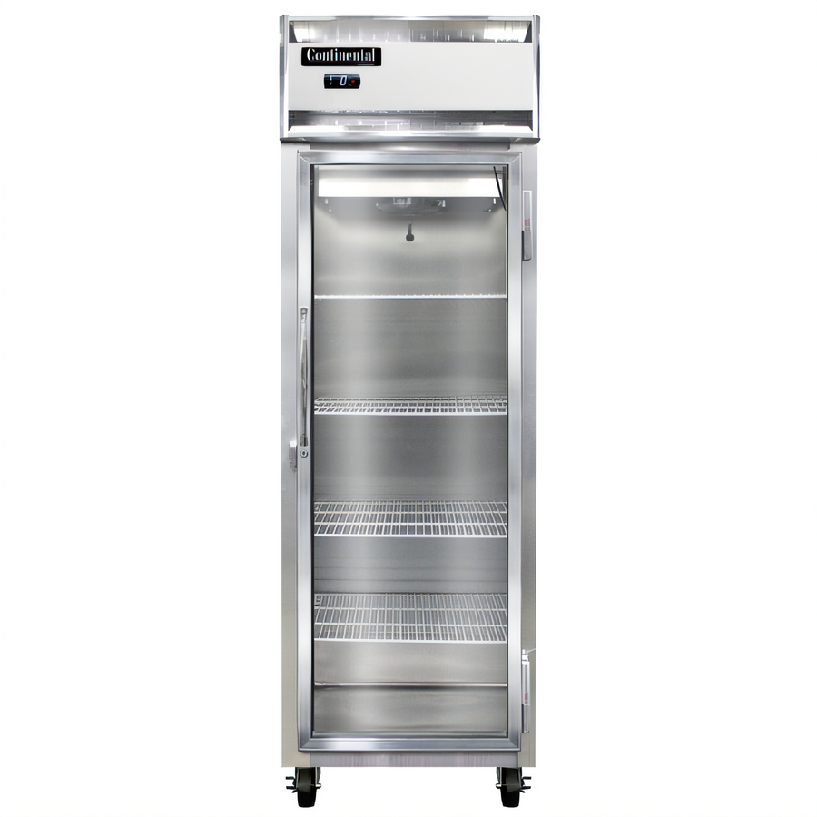 Product image #1 for Continental Refrigerator 1FNGD 1-Section Display Reach-In Freezer with Hinged Glass Door