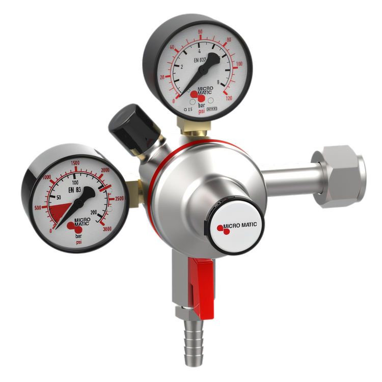 Product image #1 for Premium Plus High Pressure Double Gauge CO2 Primary Gas Regulator