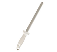 Crestware 12-Inch Diamond Oval Honing Steel with Polypropylene Handle