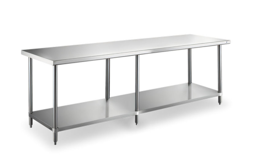 Product image #1 for Steel Works Stainless 84-Inch x 30-Inch Stainless Steel Work Table with Undershelf