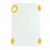 Thumbnail image #1 for Winco STATIKBoard 12 x 18 x 1/2-Inch Rectangular Yellow Co-Polymer Cutting Board with Rubber Grip Hook