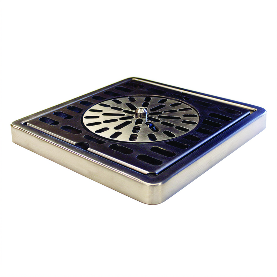 Product image #1 for Perlick 5000GR Top-Mount Glass Rinser with Straight Edge and Drainer, 7-5/8 Inch Square