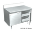 Thumbnail image #1 for La Rosa Refrigeration 42-Inch x 32-Inch Stainless Steel Utility Stand Cabinet Base with Hinged Doors