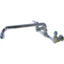 Thumbnail image #1 for Omcan USA Splash-Mounted Commercial Faucet with 8-Inch Centers and 12-Inch Standard Swivel Spout