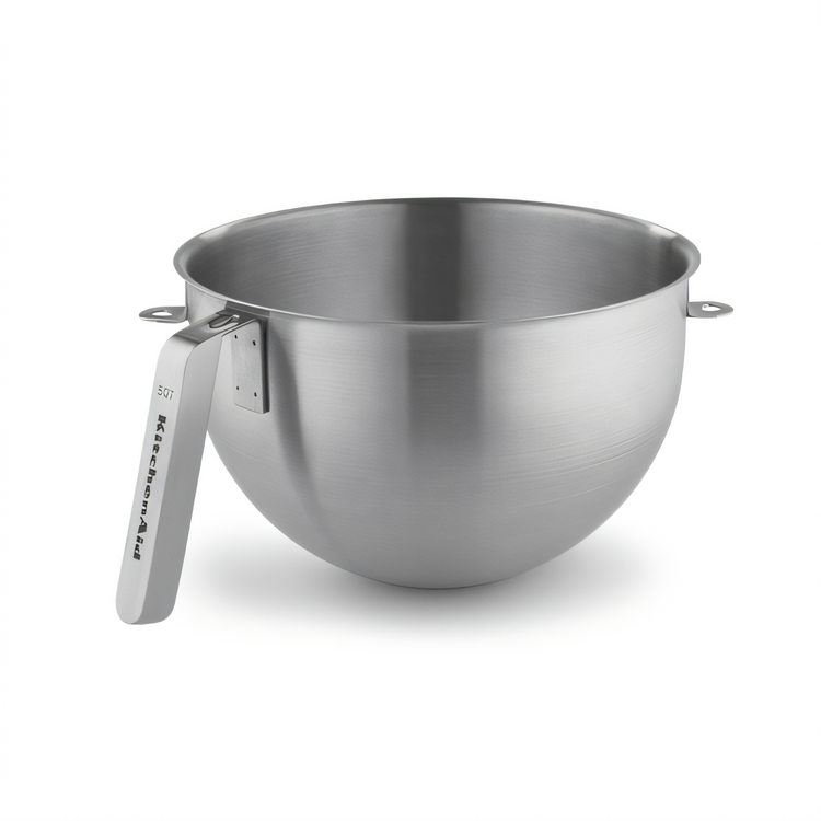 Product image #1 for KitchenAid Commercial 5-Quart Polished Stainless Steel Mixer Bowl with J Hook Handle