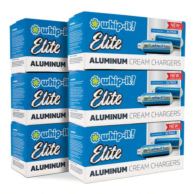 Product image #1 for Whip-It! Elite Advance Cleaned Aluminum N2O Whipped Cream Chargers - 600 Count