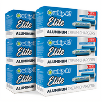 Whip-It! Elite Advance Cleaned Aluminum N2O Whipped Cream Chargers - 600 Count