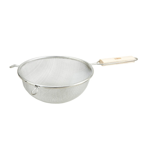 Product image #1 for Winco 8-Inch Medium Tin-Plated Single Mesh Strainer with Wood Handle