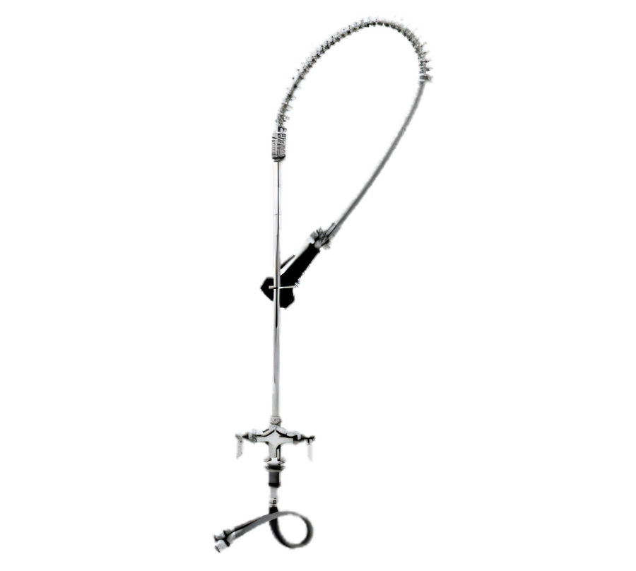 Product image #1 for T&S Brass EasyInstall Spring-Action Gooseneck Pre-Rinse Unit with 44-Inch Hose and 0.65 GPM Spray Valve