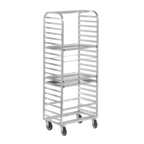 Thumbnail image #1 for Channel Manufacturing 415A All-Welded Aluminum Side-Load Bun Pan Rack, 27-Pan, 2-Inch Centers, 5-Inch Casters