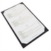 Thumbnail image #1 for Winco Single Legal-Size Gray Leather-Like Menu Cover
