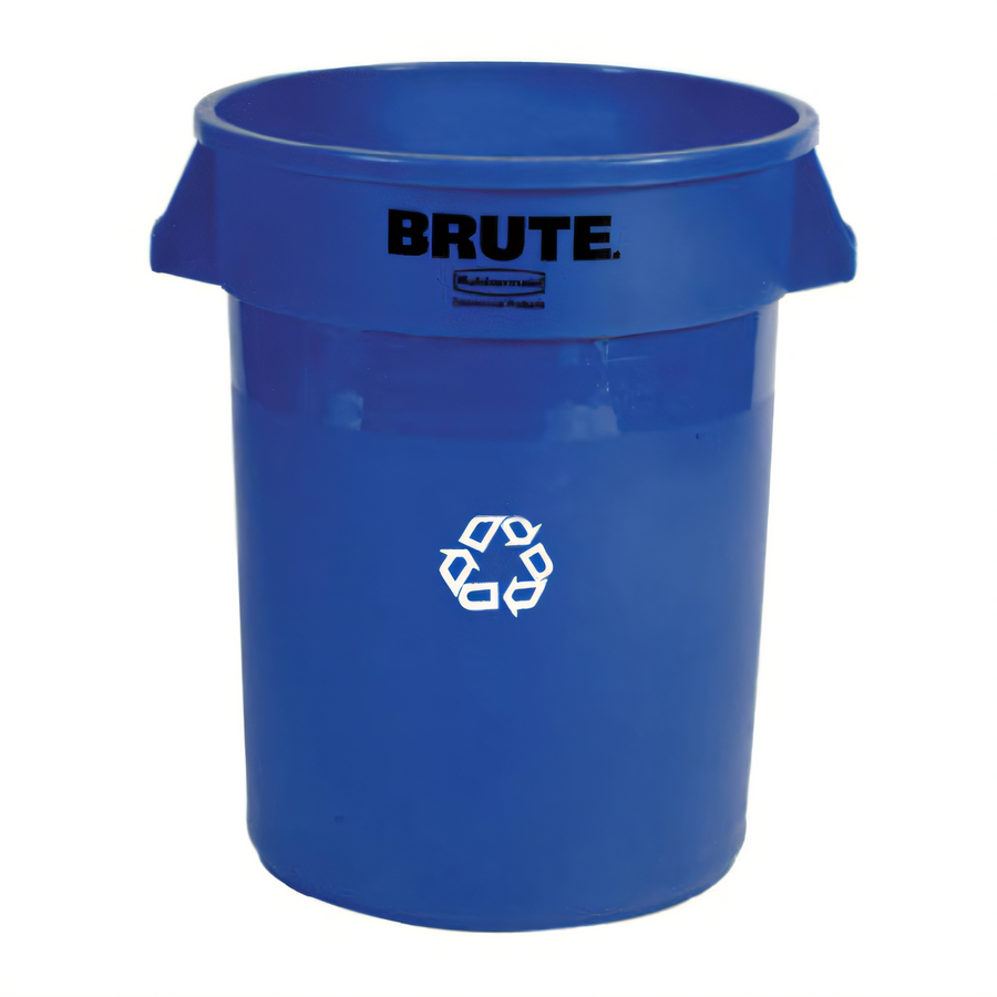 Product image #1 for BRUTE 32 Gallon Blue Open Top Commercial Recycling Container
