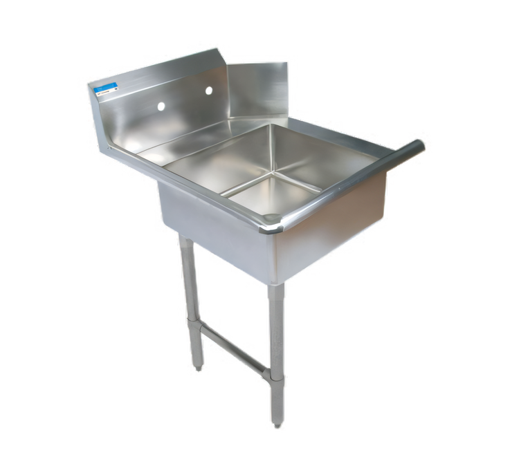 Product image #1 for BK Resources 72-Inch Straight Left-to-Right Soiled Dish Table with 20 x 20 x 8 Sink and 10-Inch Backsplash