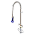 Thumbnail image #1 for T&S Brass EasyInstall Single-Hole Deck-Mount Pre-Rinse Mixing Faucet with 24-Inch Riser, 44-Inch Hose and 1.07 GPM Spray Valve