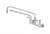 Thumbnail image #1 for UltraRinse 8-Inch Wall Mount Pre-Rinse Mixing Faucet with 18-Inch Swing Nozzle and 1.5 GPM Spray Arm