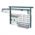 Thumbnail image #1 for Quantum Store Grid Medium-Duty Wall-Mounted Shelving Starter Kit with Shelf, Grid Panel, Basket and Hooks