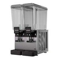 Vollrath VBBE2A-37-S Refrigerated Beverage Dispenser, countertop, electric, stirring paddle circulation, (2) 5.3 gallon clear bowls, 14.23