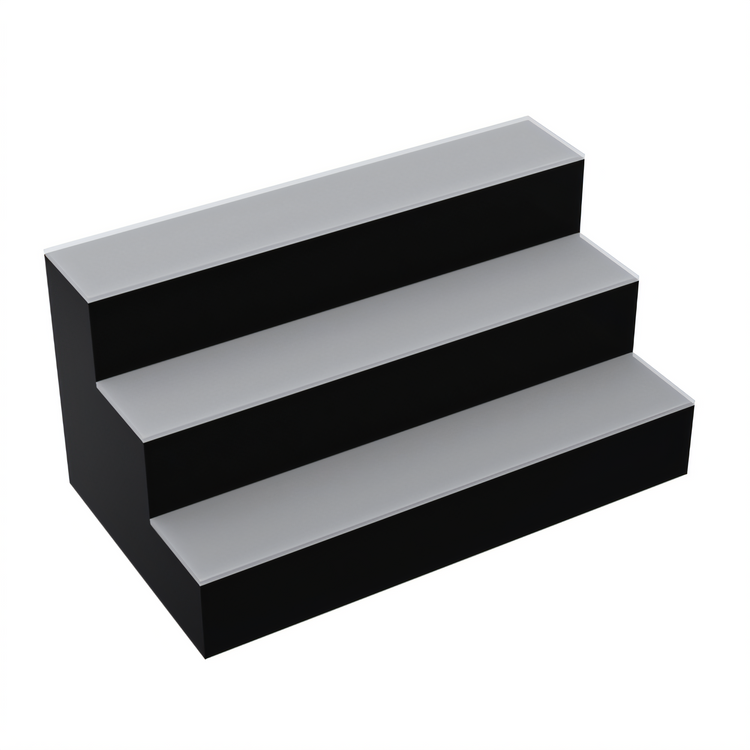 Product image #2 for Krowne Royal Series 24-Inch 3-Tier LED Countertop Liquor Display with Right-Side Cord