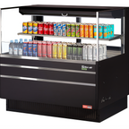 Thumbnail image #1 for Turbo Air TOM-48L-UFD-W(B)-2S-N Low-Profile Horizontal Open Display Merchandiser, 46-3/4"W, 10.2 Cu. Ft., Self-Contained R-290 Refrigeration