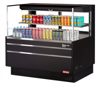 Turbo Air Low Profile Horizontal Open Display Merchandiser, 46-3/4 Inch Wide, 10.2 Cu. Ft., Self-Contained R-290 Refrigeration