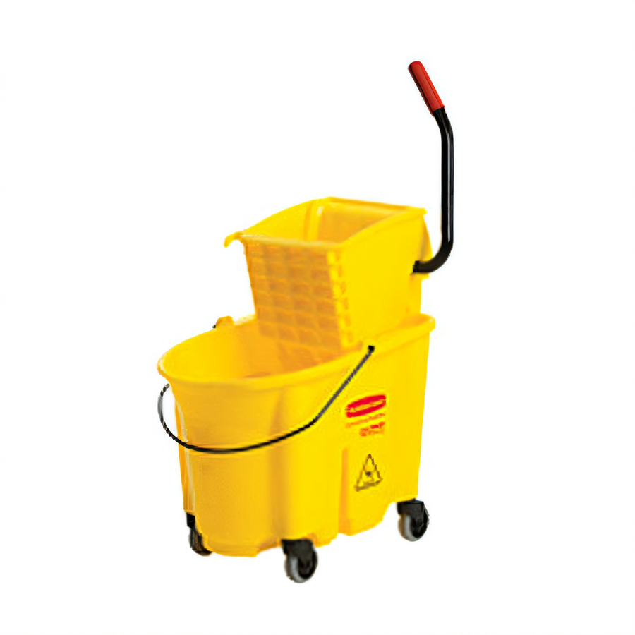 Product image #1 for Rubbermaid Commercial WaveBrake 35 Qt Mop Bucket and Side-Press Wringer Combo