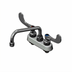 Thumbnail image #1 for T&S Brass B-1111-WH4 4-Inch Centers Deck-Mount Workboard Mixing Faucet with 8-Inch Swing Nozzle