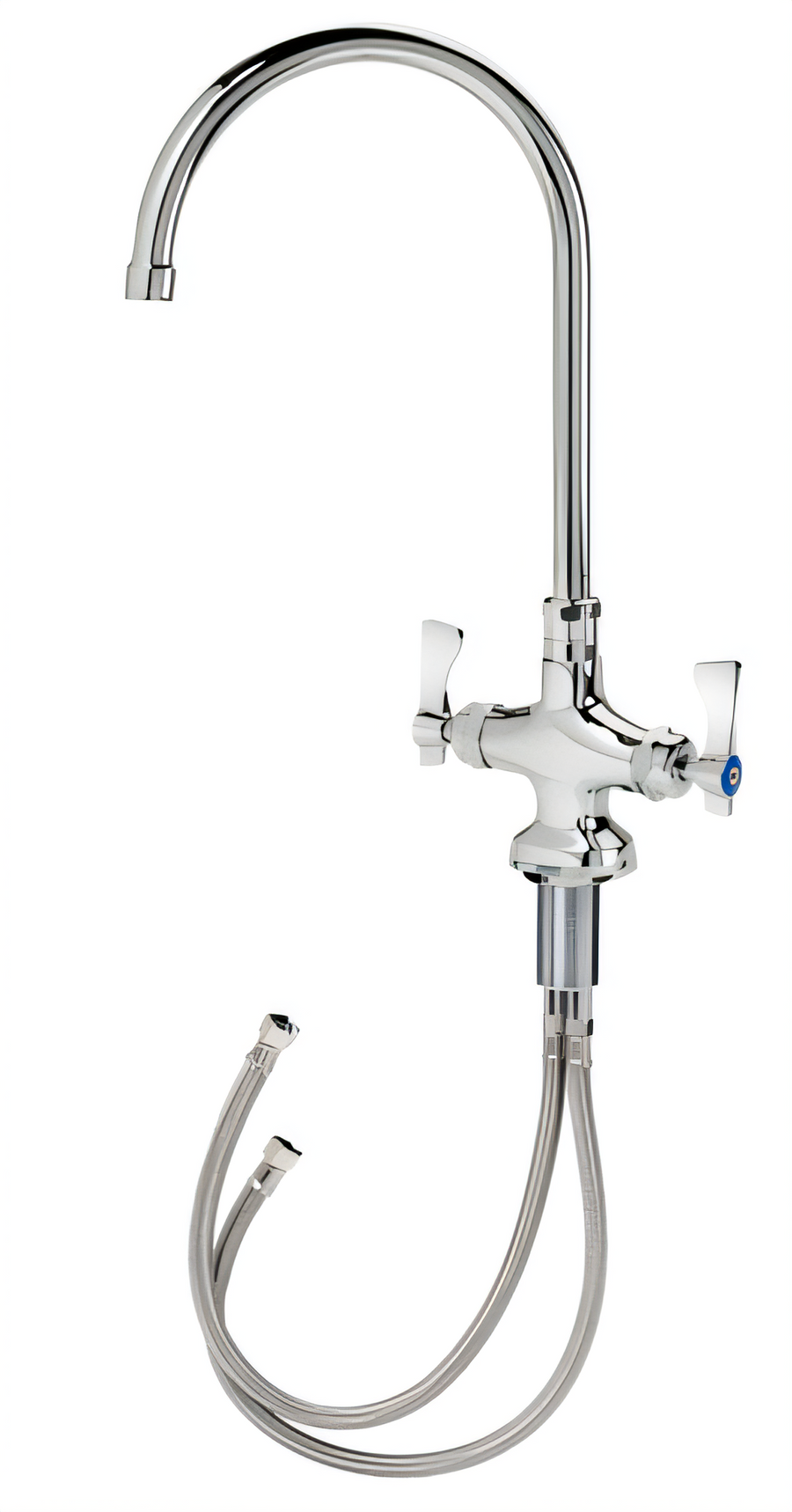 Product image #1 for Krowne Royal Series Deck-Mount Double Pantry Faucet with Gooseneck Spout