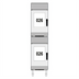 Thumbnail image #1 for Stacking Kit for Compact 6 x 2/3 GN Combi Ovens, 75.2 Inch H, with Feet