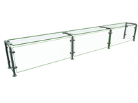 Hatco Flav-R-Shield EP12 Single-Sided Full-Service Pass-Over 3-Bay Food Shield, 108-Inch