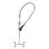 Thumbnail image #1 for T&S Brass EasyInstall 8-Inch Adjustable Center Deck Mount Pre-Rinse Unit with Spring-Action Gooseneck, 44-Inch Hose and 1.07 GPM Spray Valve