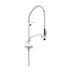 Thumbnail image #1 for Fisher Deck-Mount Dual-Control Pre-Rinse Unit with Spring-Action Flexible Gooseneck and 6-Inch Add-On Faucet Spout