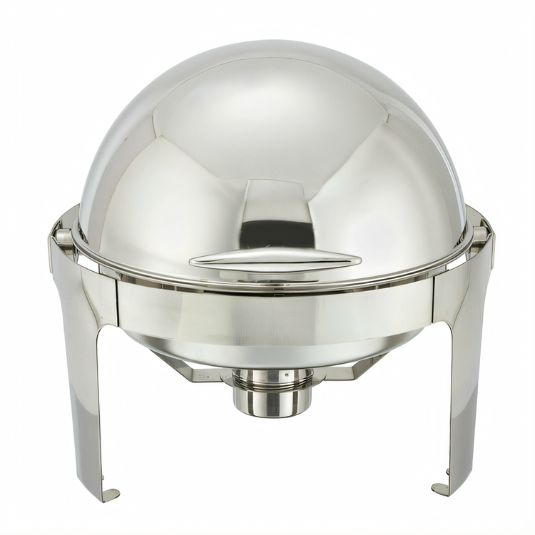 Product image #1 for Madison 6 Qt Round Stainless Steel Roll Top Chafer
