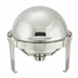 Thumbnail image #1 for Madison 6 Qt Round Stainless Steel Roll Top Chafer