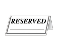 Admiral Craft Equipment Corp. RES-48PK Table Tents & Number Cards