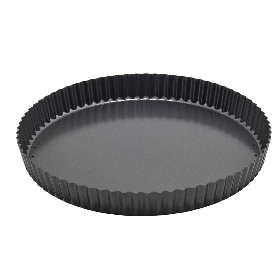 Product image #1 for Winco 12-Inch Round Fluted Quiche/Tart Pan with Removable Bottom