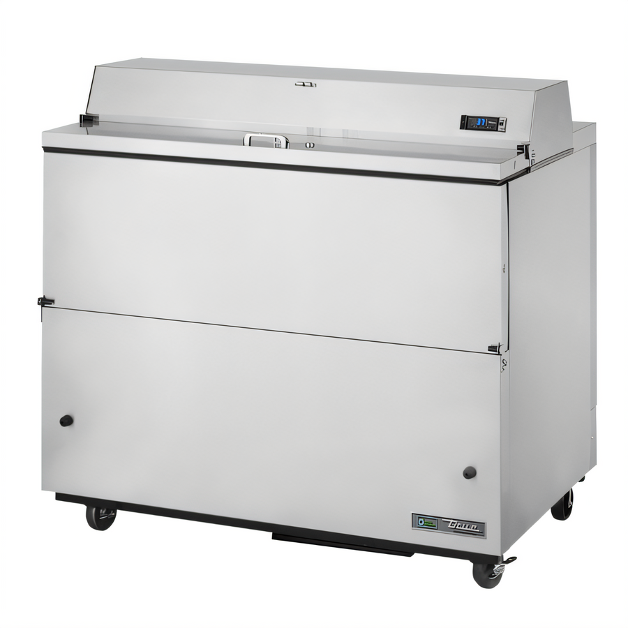 Product image #1 for True Mobile School Milk Cooler Cart, 12-Crate Capacity, Stainless Steel, Forced-Air Refrigeration