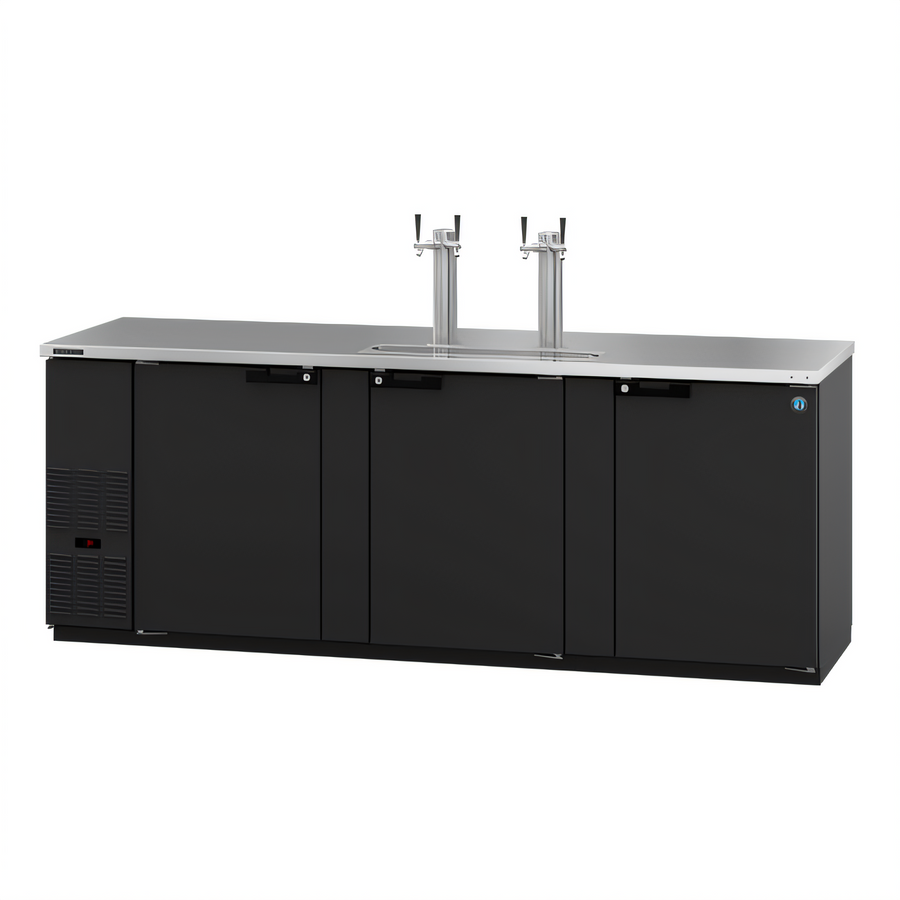 Product image #1 for Hoshizaki 95-1/2-Inch Wide Three-Section Direct Draw Draft Beer Cooler with 2 Stainless Steel Towers