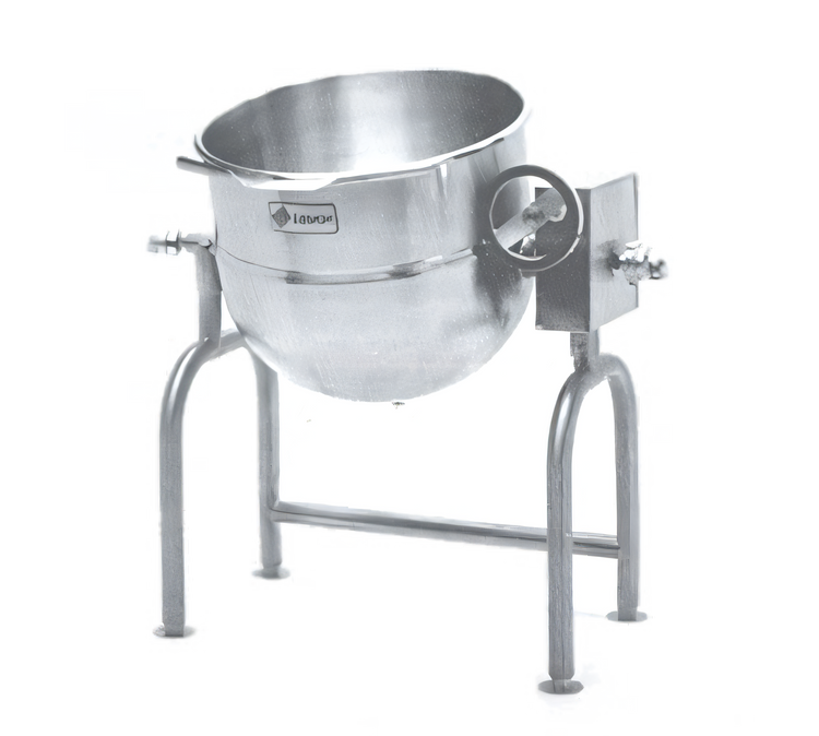 Product image #1 for Legion 50-Gallon Direct Steam Tilting Kettle, 2/3 Jacketed, 304 Stainless Steel
