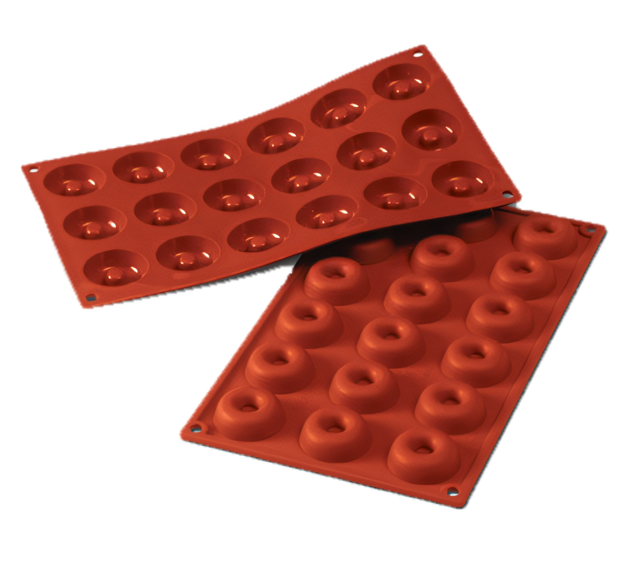Product image #1 for Silikomart Mini-Savarin Silicone Baking Mold, 18-Cavity