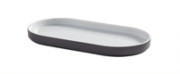 American Metalcraft 10-1/2-Inch Oval Melamine Platter, Graphite
