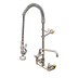 Thumbnail image #1 for T&S Brass EasyInstall 8-Inch Wall-Mount Pre-Rinse Unit with Add-On Faucet, 12-Inch Swing Nozzle, Vacuum Breaker, and 1.15 GPM Spray Valve